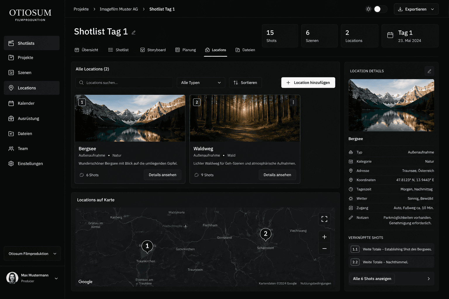 Shotlist Automatisierung | Otiosum Filmproduktion – Bild 2